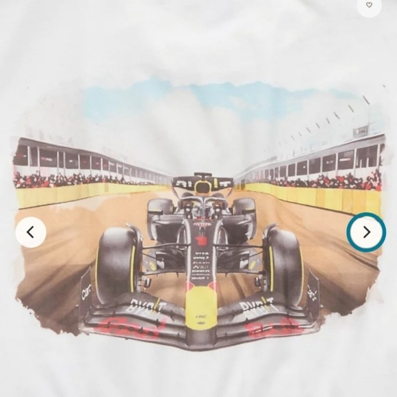 Red Bull Other - Men's Red Bull F1 Race Car Graphic Tee - White - MV1
